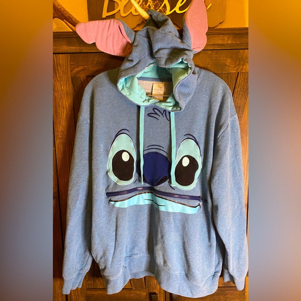 Disney Stitch Teal and Blue Hoodie